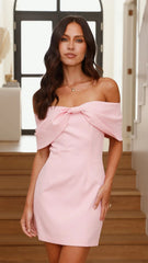 Mia Mini Dress - Pink